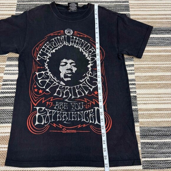 Zion Rootswear Mens Jimi Hendrix Experienced Poster T-Shirt Crewneck Black Small - Picture 10 of 10